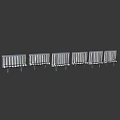 Stylish Blue and White Striped Roller Blinds in Rolled Up Home Decor Design
