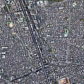 Aerial City Planning Showing Urban Layout With Residential And Commercial Districts