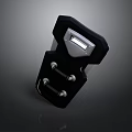 Black Electronic Device Component With Metal Housing Display Screen And Mounting Bolts