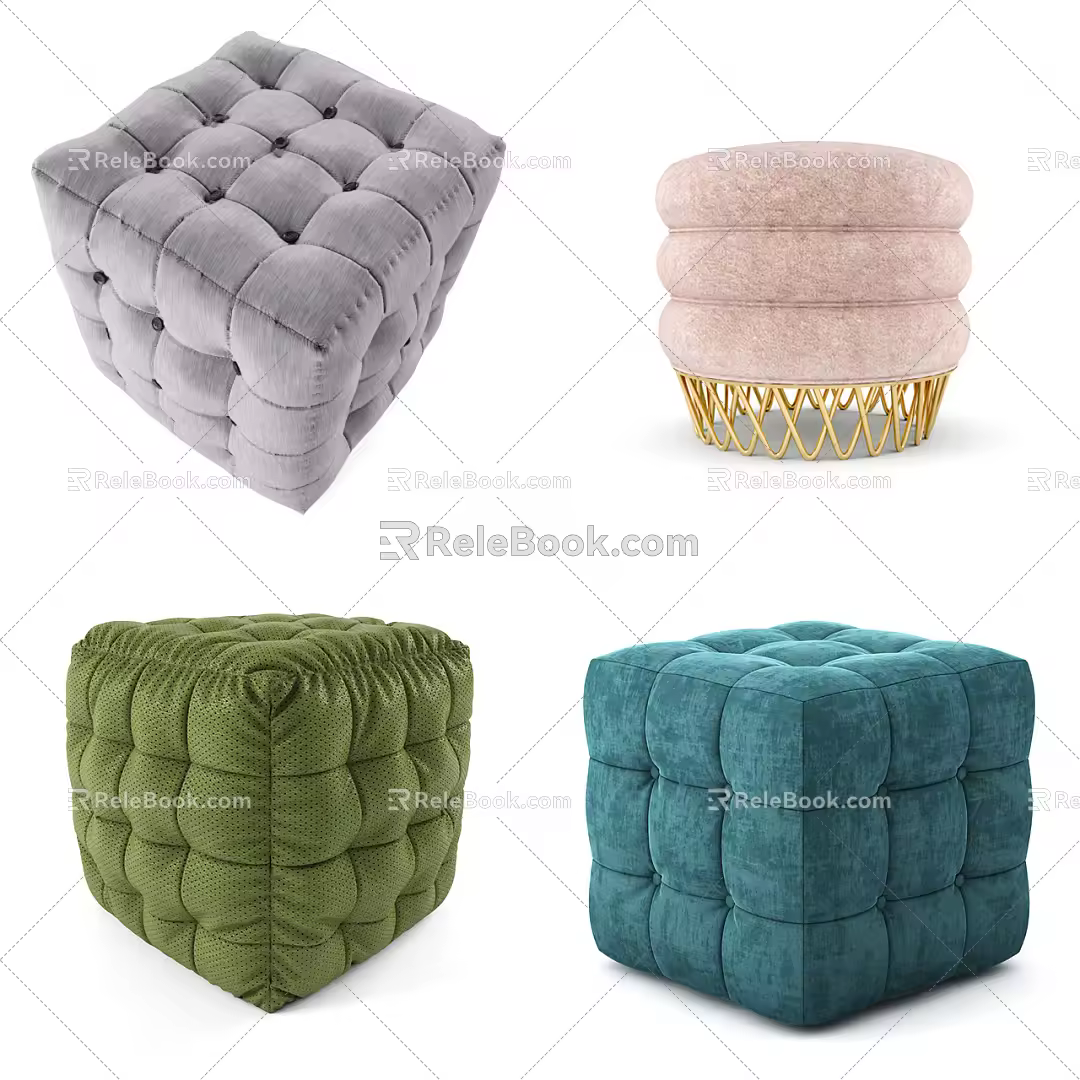 Modern sofa stool sofa stool 3d model