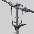 twin-rotor helicopter main rotor 3d model
