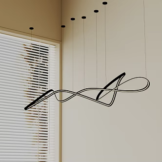 Modern chandelier 3d model