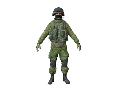 Lance Soldier Character Modern Character Warrior Infantry Male Character Marine Army Mercenary 3d model