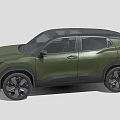 Green Modern SUV With Black Roof And Stylish Front Grille Design