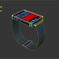 Waterproof Watch Technology Watch High-tech Watch Science Fiction Watch Editable Screen 3d model