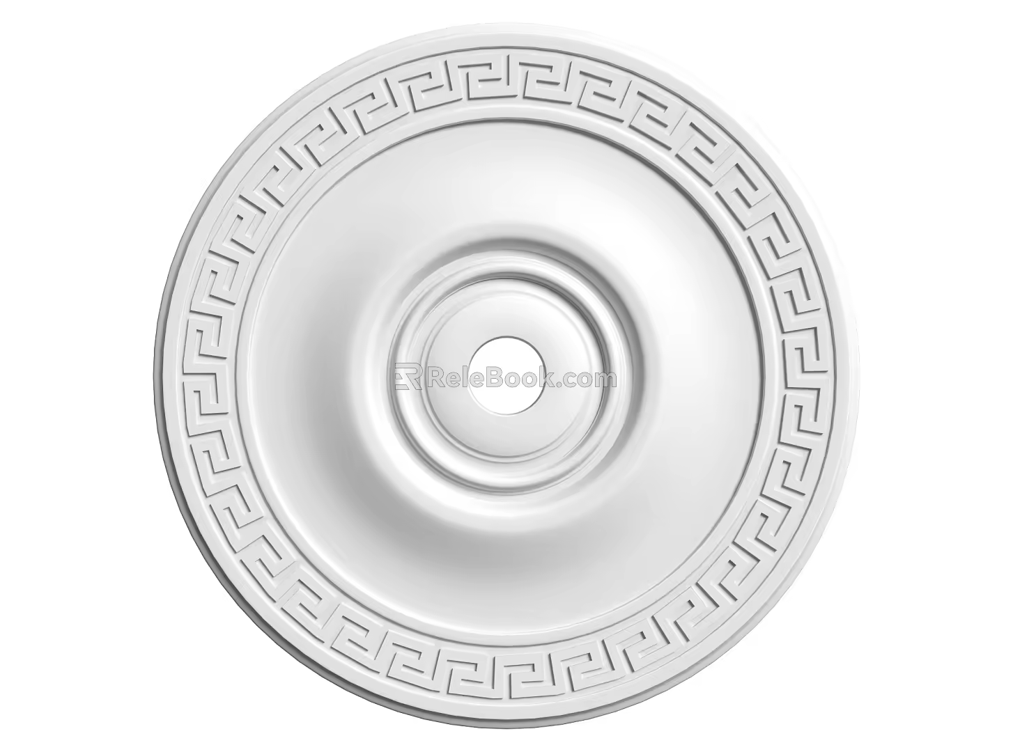 European-style lamp panel gypsum component carved 3d model