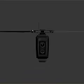 Modern Military Helicopter With Sleek Metallic Body Rotor Blades And Tail Fin
