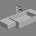 Wash basin basin faucet 3d model