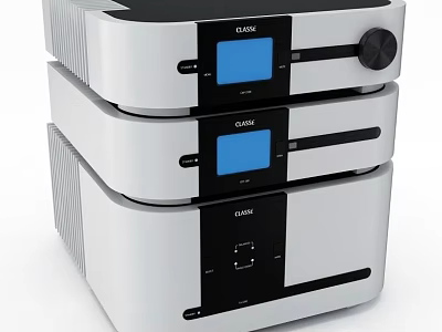 CLION Stackable Audio System With Digital Display And Multi Unit Design For Home Use 3d model