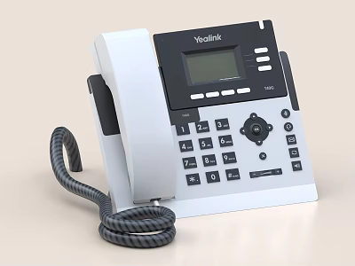 Yealink Office IP Phone With Digital Display And Keypad 3d model