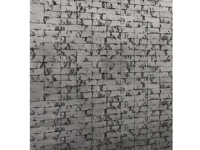 Shower Sauna Interior Design with Modern Gray Brick Wall Texture Features 3d model