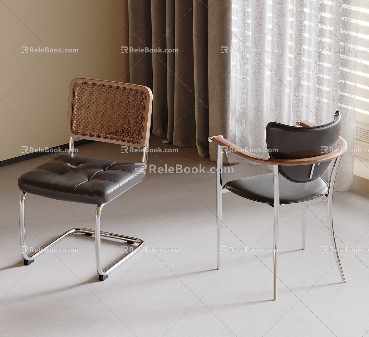 Dining Chair Single Chair 3d model