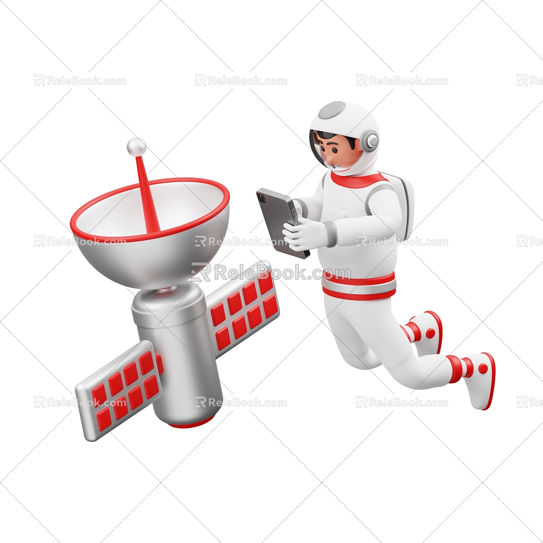 Astronaut Astronaut Space Worker Space Suit Cartoon Astronaut 3d model