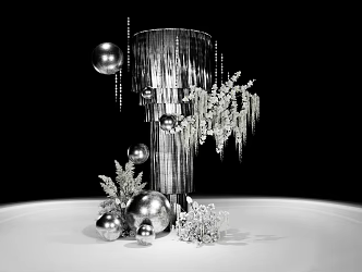 786 LP Niche silver Wedding Scene Wedding 3d model