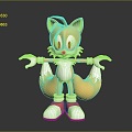 Nine-tailed fox cartoon nine-tailed fox cartoon fox fox fox cartoon fox props fox props 3d model