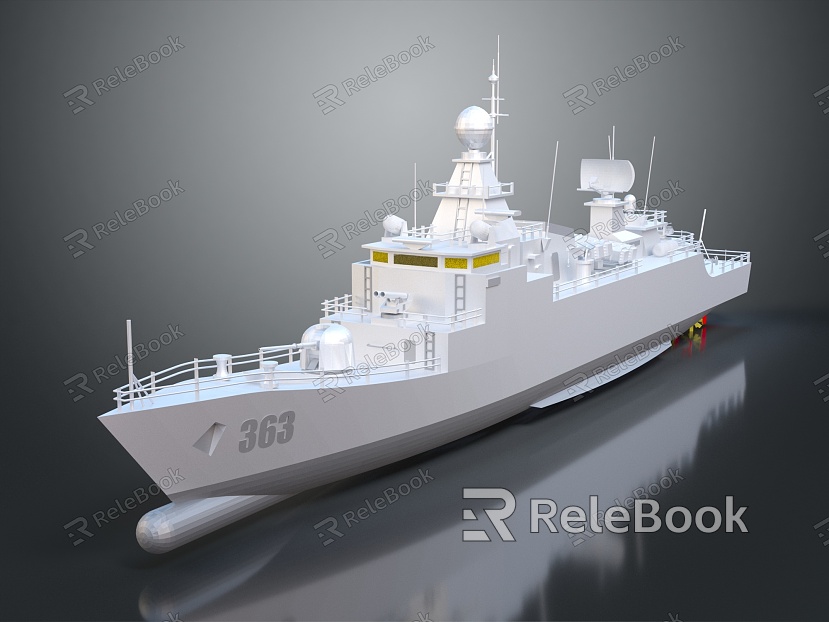 modern warship ship warship model