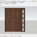 Double door 3d model