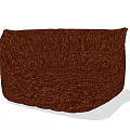 Cozy Brown Woven Texture Bean Bag Chair for Comfortable Living Space
