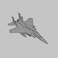 Advanced Gray Military Fighter Jet With Missiles Open Cockpit And Sharp Wings