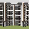 Modern Multi storey Residential Building With Glass Windows Balconies And Exterior Design