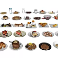 Assorted Delicious Food Platter with Cakes Donuts Sandwiches and Fresh Fruits