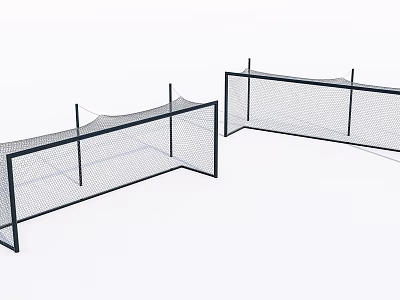modern football gate football portal 3d model