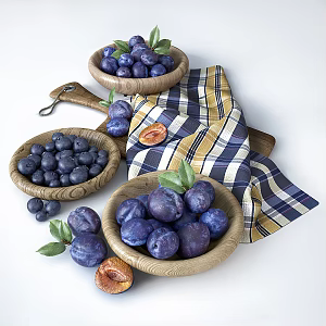 Modern fruit food 3d model