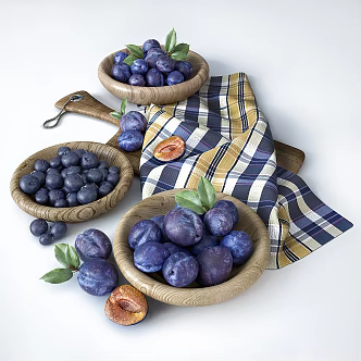 Modern fruit food 3d model
