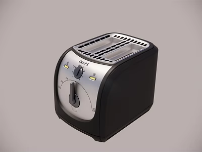 Kenwood Toaster Kitchen Appliance With Control Knob And Indicator Lights 3d model