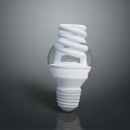Modern Lighting Combination Featuring White Spiral Energy Saving Light Bulbs For Home Illumination