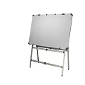 Modern Leisure Chair Featuring Wooden Frame Mesh Back Black Armrests And Black Seat