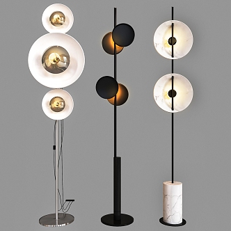 Metal floor lamp 3d model