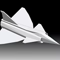 White 3D Low Poly Fighter Jet Model Design With Black Background Rendering 3d model