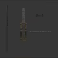Mechanical Equipment Metal Parts Including Long Strip Perforated And Flat Components