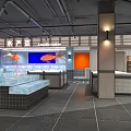 Modern Supermarket Grocery Store Interior With Organized Shelves And Fresh Produce