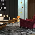 Single sofa 3d model