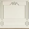 Elegant Wainscoting With Ornamental Details On Wall