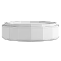 Modern Coffee Tables With Dark Wood Grain Frame Marble Top And Golden Accents