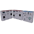 Modern Industrial Electrical Control Cabinets With Control Panels Displays And Buttons 3d model