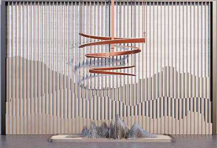 Modern chandelier 3d model