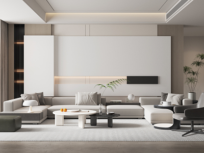 modern living room model