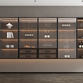 Glass Wine Cabinet 3d model