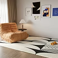 Modern Lazy Sofa 3d model