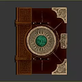 Magic Book Cartoon Book Summoning Book Ancient Book Magic Summoning Book Animation Book 3d model