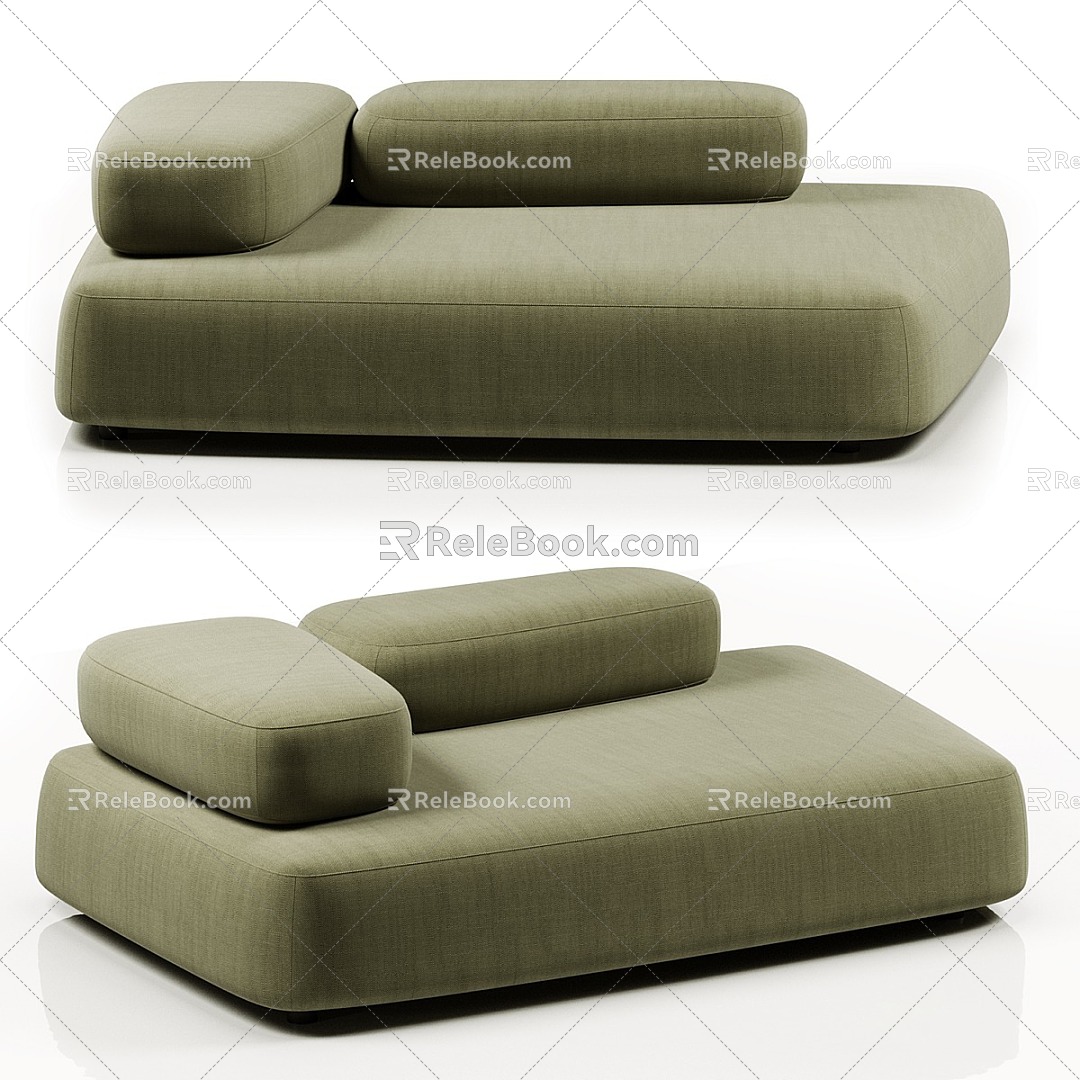 Living Divani's Bubble Rock Sofa 3d model