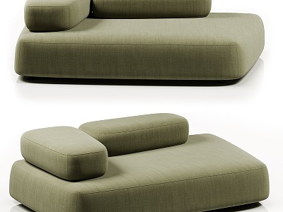 Living Divani's Bubble Rock Sofa 3d model