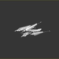 Modern Fighter Fighter Fighter Science Fiction Fighter Science Fiction Fighter Space Fighter 3d model