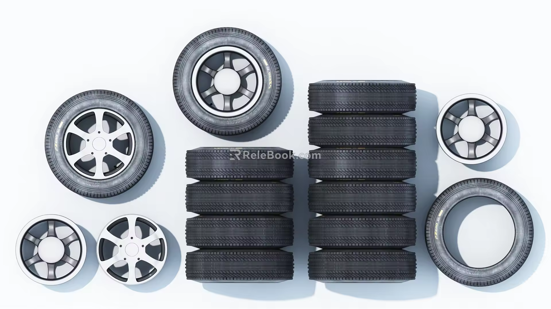 Modern Tires 3d model