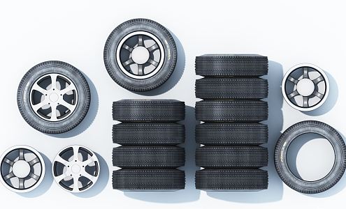 Modern Tires 3d model