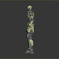 Robot Assistant Small Robot Butler Robot Butler Figure Game Figure 3d model
